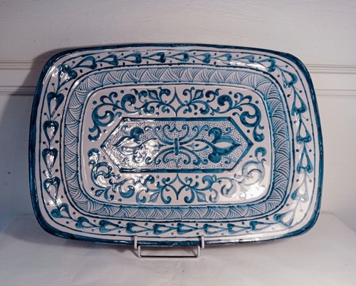 Plat faïence - ,