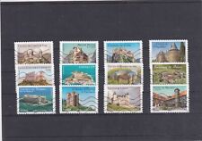 FRANCE 2012 CHATEAUX ET DEMEURES I SERIE COMPLETE DE 12 TIMBRES OBLITERE