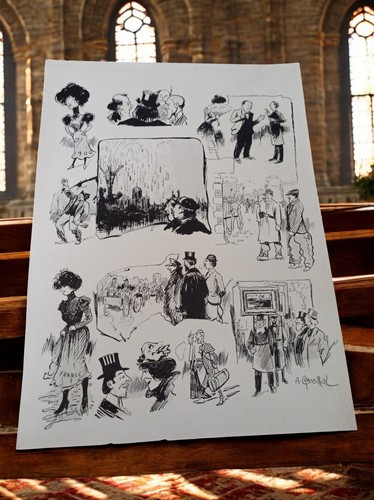 Planche illustrée ancienne