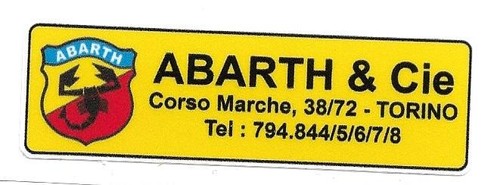 Abarth torino sticker vinyle - sticker,