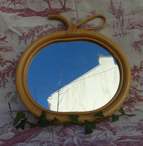 Rare miroir rotin - en,