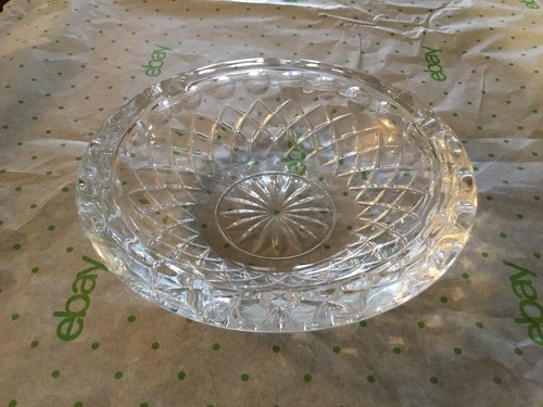 Clear heavy round glass
