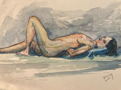 Beau dessin femme nue - nue, nu