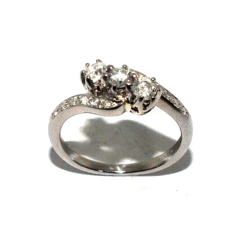 Femmes 18ct blanc trilogy - or,
