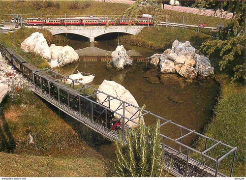 Carte postale trains - carte,