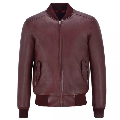 Blouson bomber homme marron