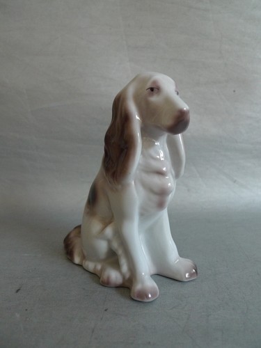 Statuette épagneul en - d'épagneul,