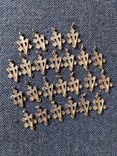 PENDENTIF CROIX DE LORRAINE V DE LA VICTOIRE WW2 FFI FRANCE RÉSISTANCE PARTIZAN 