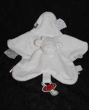 🐮Doudou plat vache NOUKIE'S 2014 Lola blanc poudre d'étoiles attache tétine