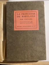 VOLTAIRE LA PRINCESSE DE BABYLONE Edition Originale  Illustrations de LATAPIE
