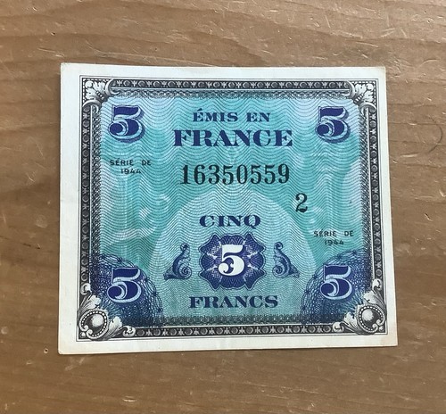 Billet francs 1944 - de,
