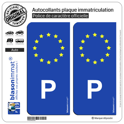 Stickers autocollant plaque - 2,