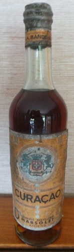 Vieille bouteille curacao - bouteille, ets