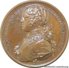 D9376 Rare Médaille Louis XV