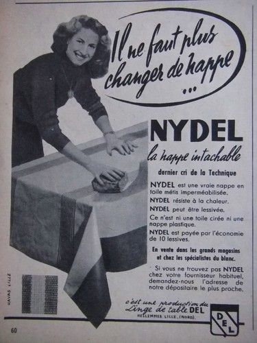 Publicité nydel nappe - nydel,
