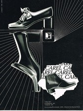PUBLICITE ADVERTISING 034   1969   CAREL   chaussures de luxe boots