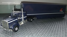 camion + remorque américain 1/87 TRUCK LKW état proche du neuf en boite