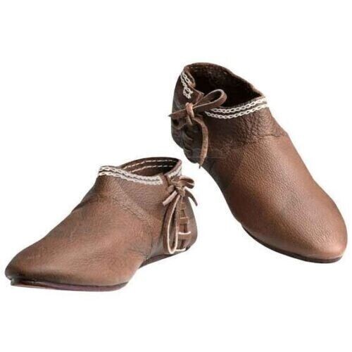 Bottes cuir médiévales - cuir,