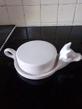  Plat Cloche à Fromage  vache