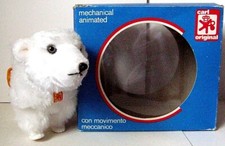 AUTOMATE CARL - RARE OURS BLANC MARCHEUR NEUF AVEC BOÎTE - MADE IN WEST GERMANY