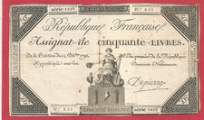ASSIGNAT DE 50 LIVRES