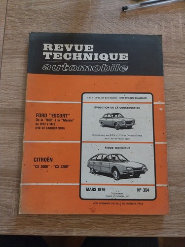 Revue technique citroen - technique, cx
