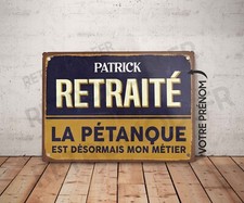 Plaque métal vintage