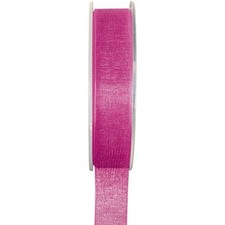 Ruban organza rose fushia 6 mm
