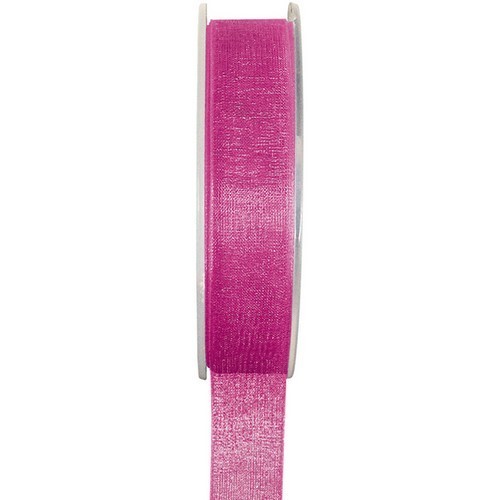 Ruban organza rose - , mm