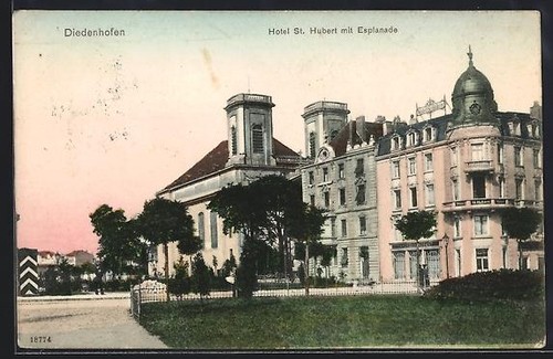 Cpa diedenhofen hôtel - cpa, diedenhofen,