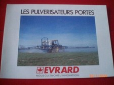 BROCHURE   PUBLICITAIRE   PULVERISATEURS    PORTES  EVRARD   2/89