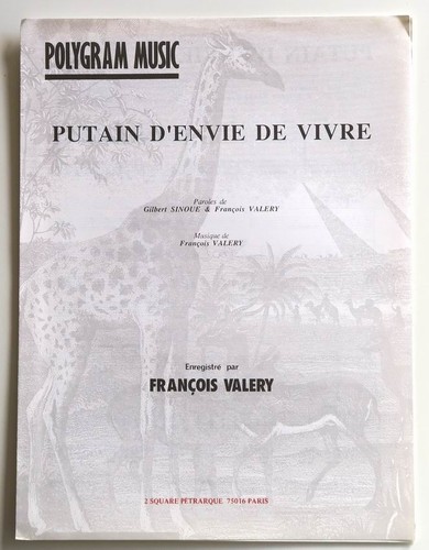 Partition vintage sheet music