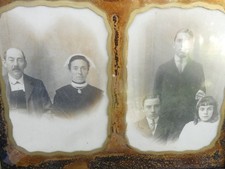 Photo ancienne Famille Bretagne coiffe Bretonne pays de Lorient tirage ancien