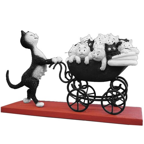 Statuette les chats par dubout - par,