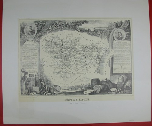 Lithographie dépt de - , lithographie: