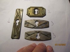 1 Plaque de Porte Bibliothèque Vitrine  Tiroir Trou à Clé Art Déco & Art Nouveau