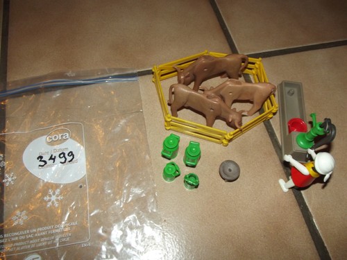 Playmobil 3499 fermière vache - fermière,