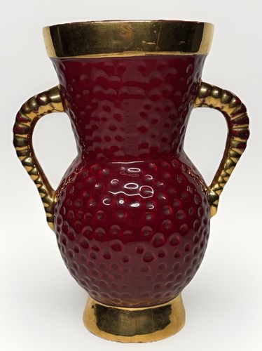 Rare grand vase rouge - &, st