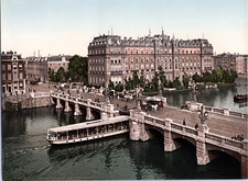 Nederland, Amsterdam. Amstel-Hotel. vintage print photochromie, vintage photoc
