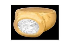 BIJOUX : B20 BAGUE*DIAMANT Synthése CZ GOLD* T 52