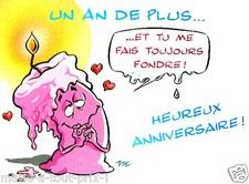 CARTE postale d'ANNIVERSAIRE