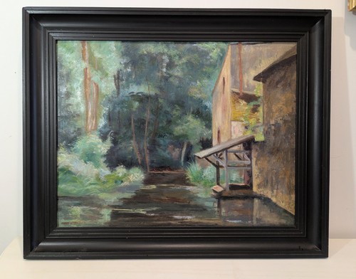 Superbe huile signée bertrand - huile,