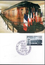 2022++FDC  CARTE  1er  JOUR    ARMISTICE  HAUDROY CARREFOUR DE RETHONDES.