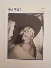 MAE WEST - CARTE FICHE CINEMA