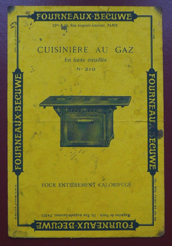 Buvard bécuwe cuisinière - -,