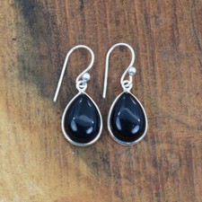 Poire Onyx Noir Pierre Argent