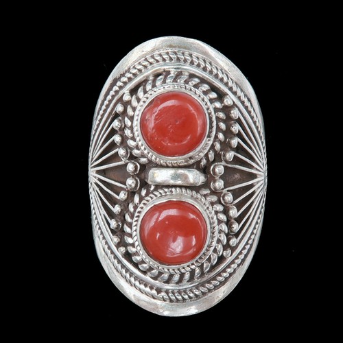 Bague tibétaine argent - bague,