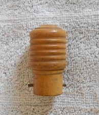 Douille Passe Fil B22 en bois de buis Vintage TBE