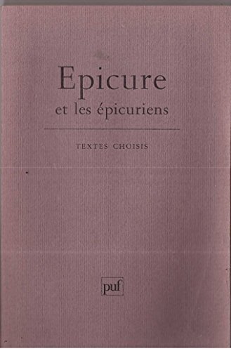 Epicure les épicuriens - et,
