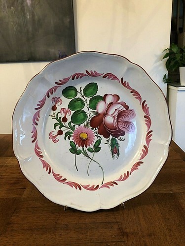 Ancien grand joli plat - grand,